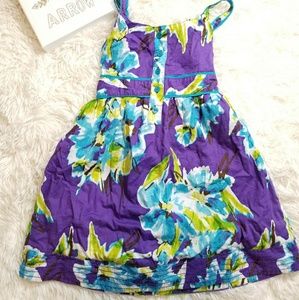 Cherokee girls dress floral Sz XS 4/5 sleeveless